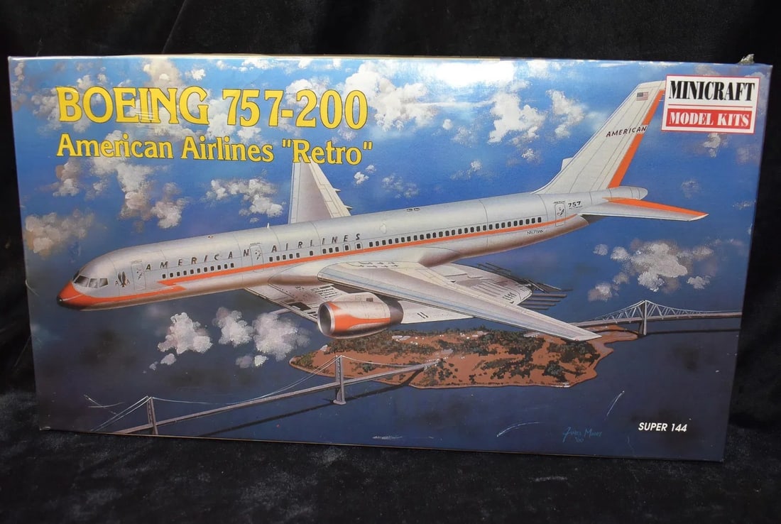 Minicraft Boeing 757-200 Model Kit 1-144 American Airlines - Factory Sealed (1 of 3)