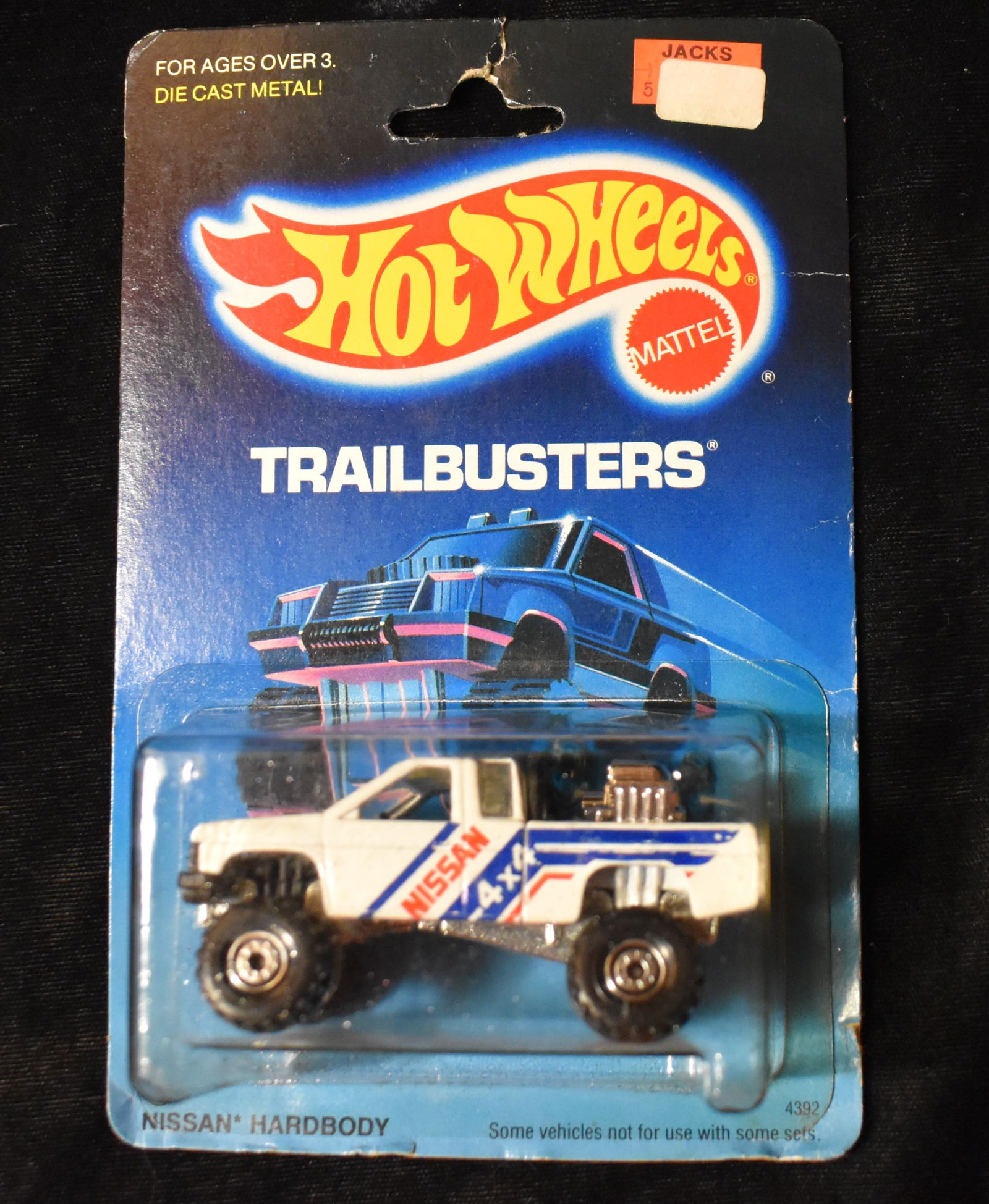 Vintage HOT Wheels Trailbusters Nissan Hardbody 4X4: HOT Wheels Trailbusters Nissan Hardbody 4X4 Vintage Hot Wheels 1:64 scale diecast car. New in its original package.