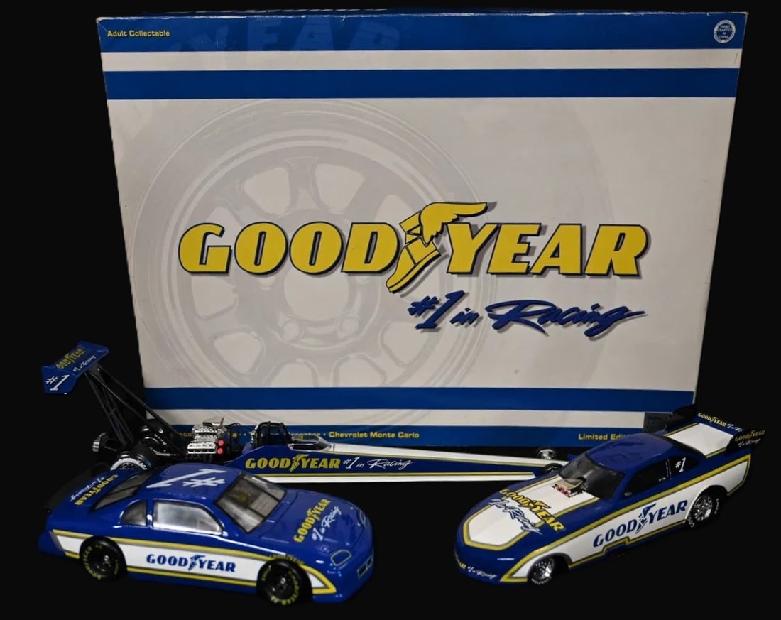 Vintage 1997 Goodyear Limited Edition 3 Car Set 1:24 Scale - 1 of  1500 (1 of 8)