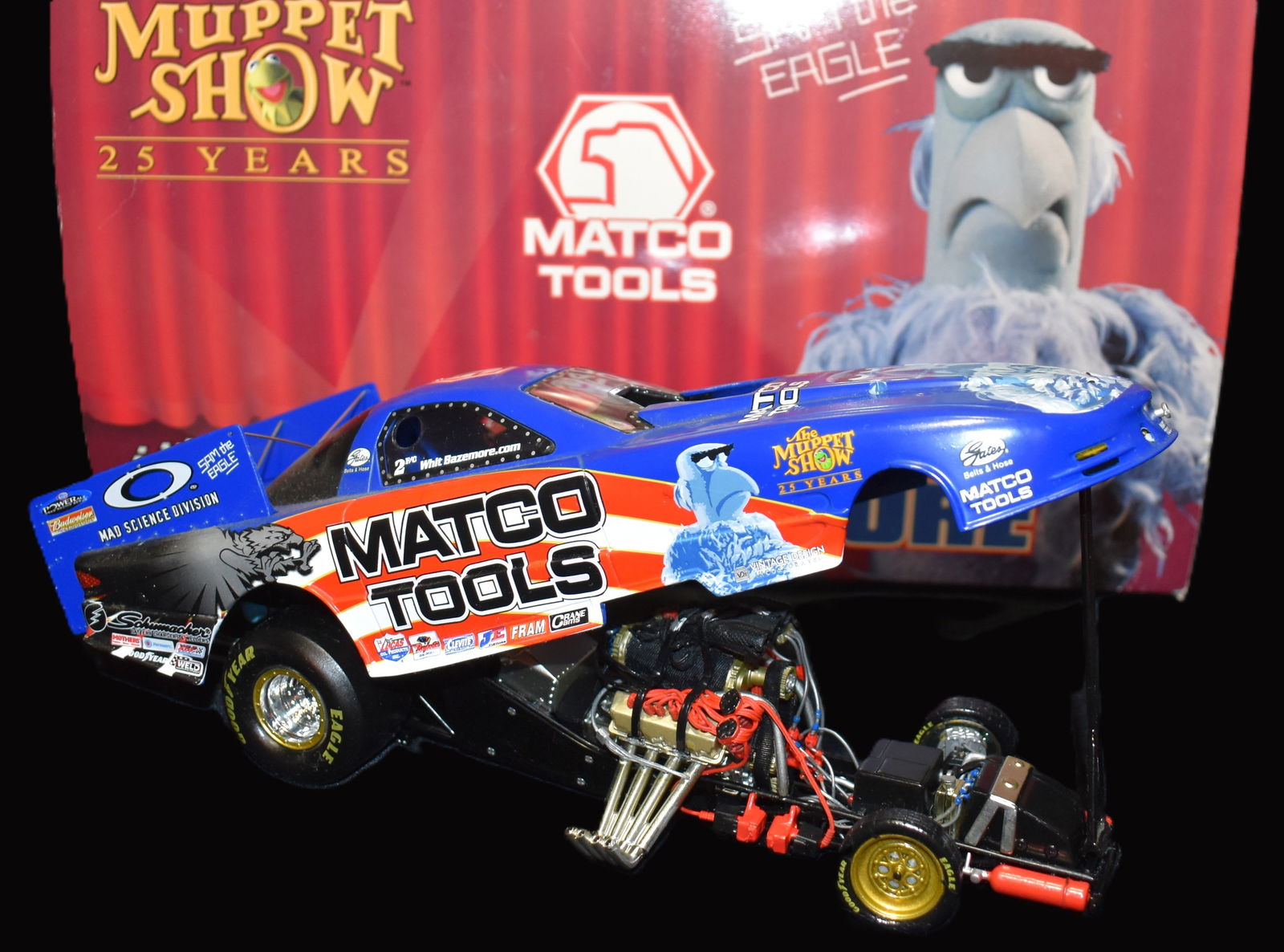 2002 Muppet 25th Anniversary Funny Car 1:24 Scale by Action Whit Bazemore 2002 Pontiac (1 of 6)