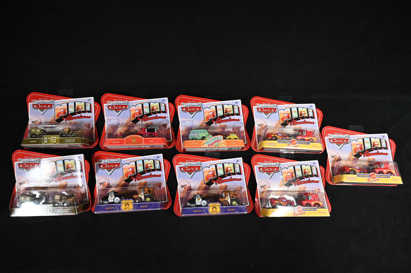 10 Mattel The World of Cars 2008 Diecast 1/64 Scale Cars.: 10 Mattel The World of Cars 2008 Diecast 1/64 Scale Cars.