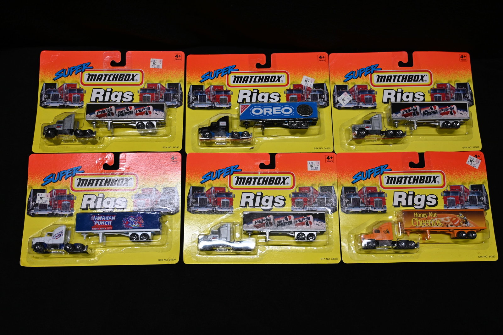 6 Matchbox 1994 Diecast Super Rigs in the original packaging.: 6 Matchbox 1994 Diecast Super Rigs in the original packaging.