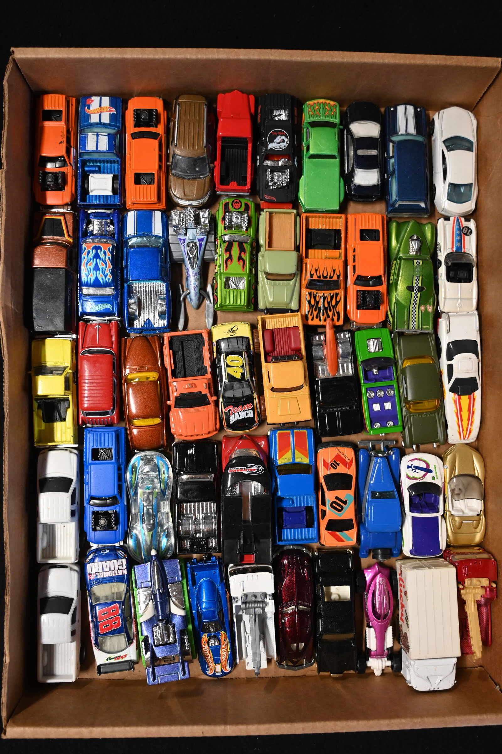Approx. 50 Vintage Diecast Cars Hot Wheels, Matchbox, and More.  Please see pictures for condition (1 of 5)
