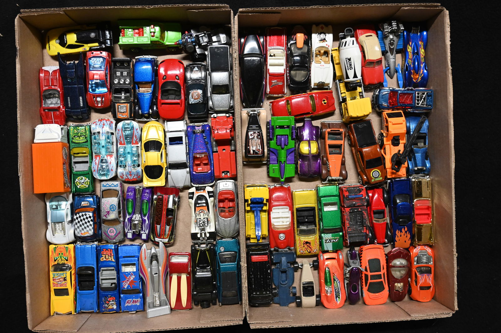 Approx. 60 Vintage Diecast Cars Hot Wheels, Matchbox, and More.  Please see pictures for condition (1 of 3)