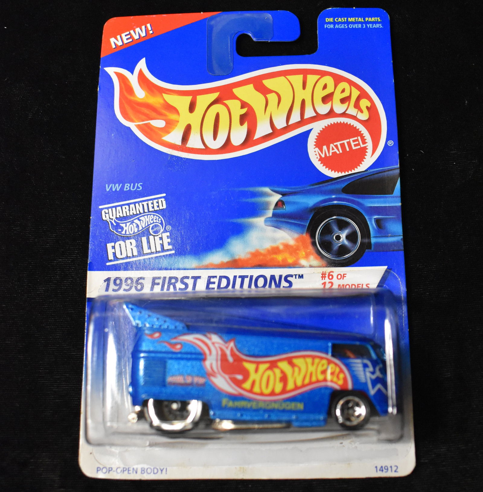 Hot Wheels VW Bus 1996 First Editions New In Package 14912 RARE (1 of 3)