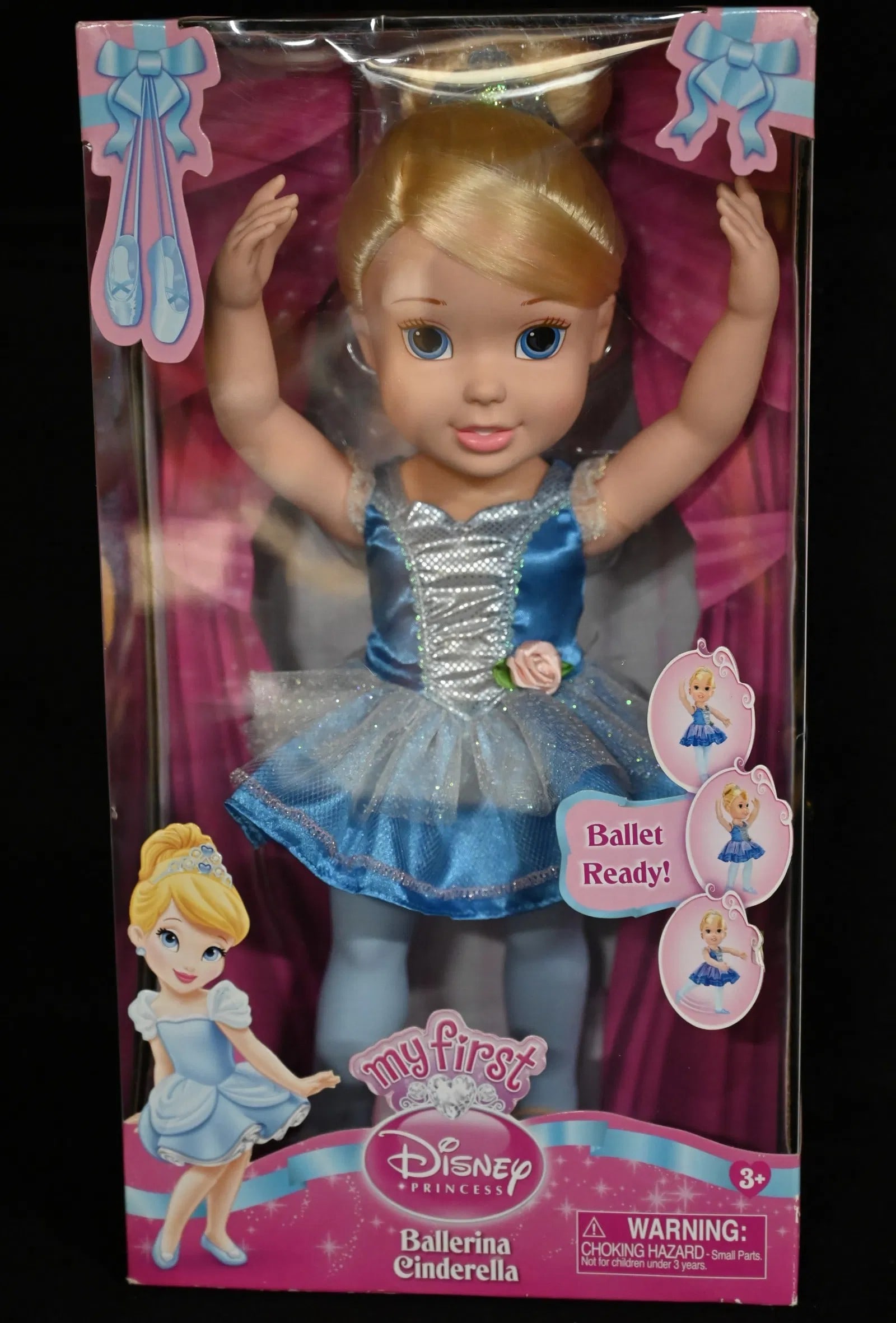 14" Disney's My First Princess Ballerina Cinderella Doll Produced by Jakk's Pacific NIB: Disney's My First Princess Ballerina Cinderella Doll Produced by Jakk's Pacific New in the Box
