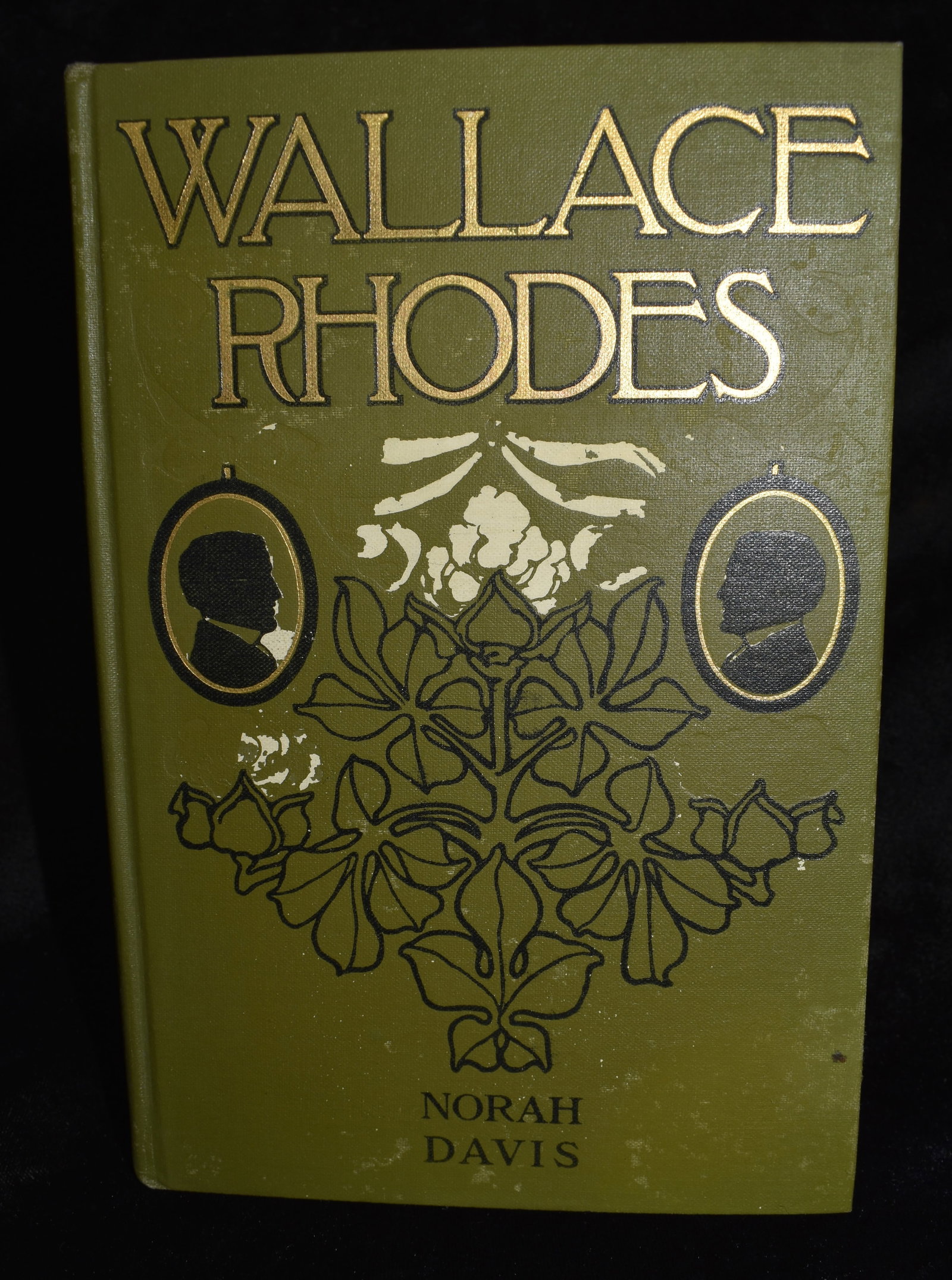 1909 WALLACE RHODES 1st Edition: WALLACE RHODES Norah Davis. Published by Harper & Brothers Publishers, New York, 1909. 1st Edition. Very Good condition. Cover has some blemishes. Publishers original green cloth hardback with gold wh