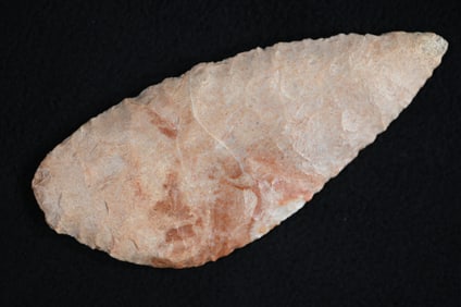 4 7/8" Finely Made Payson Chert Blade found in Adams Co. Illinois.