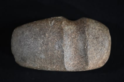 4 9/16" Green Hardstone 3/4 Groove Axe Found in Greene Co. Illinois.