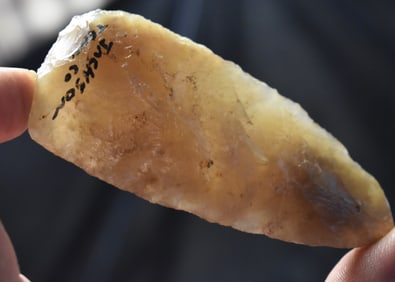 3 1/2" Agate Dalton Adze found in Jackson County, Tennessee