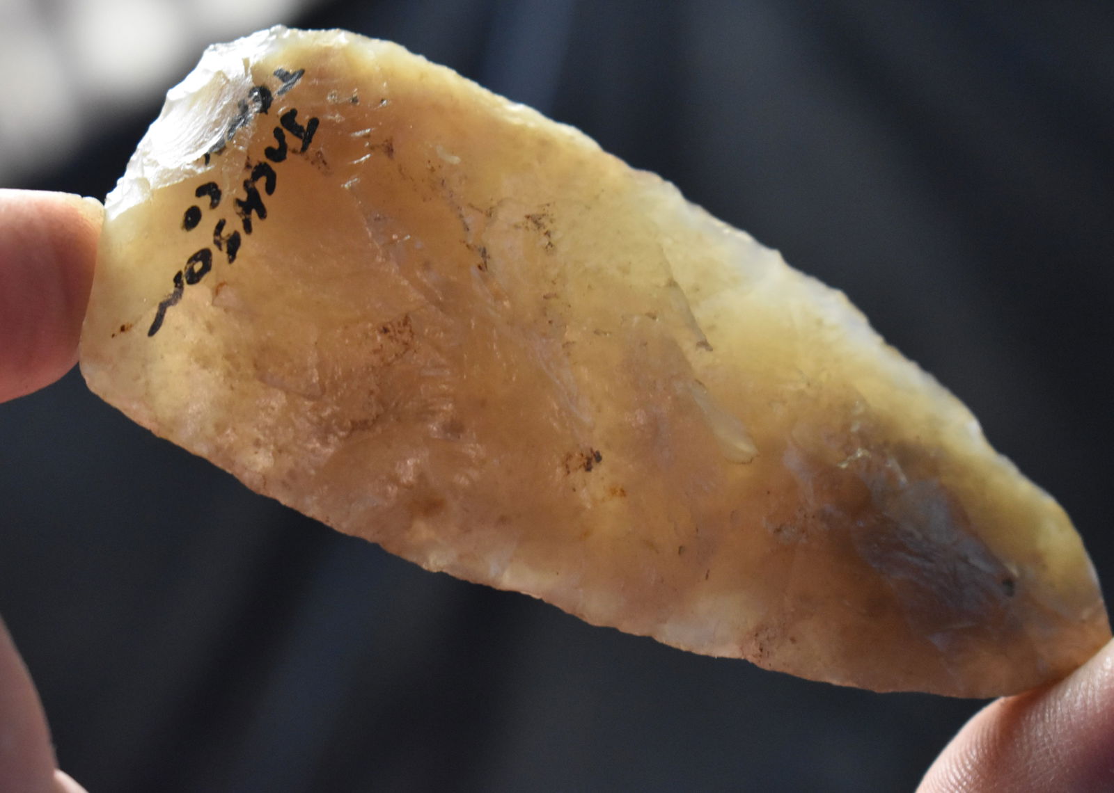 3 1/2" Agate Dalton Adze found in Jackson County, Tennessee (1 of 10)