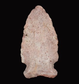 1 1/2" Colorful Robinson Arrowhead found in Pettis County, Missouri by Allen Cornwall