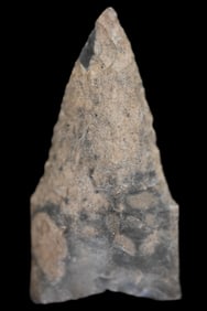 1 3/4" Dalton Made out of Dover Chert. Found in Illinois Ex: Walt McIntyre Collection.