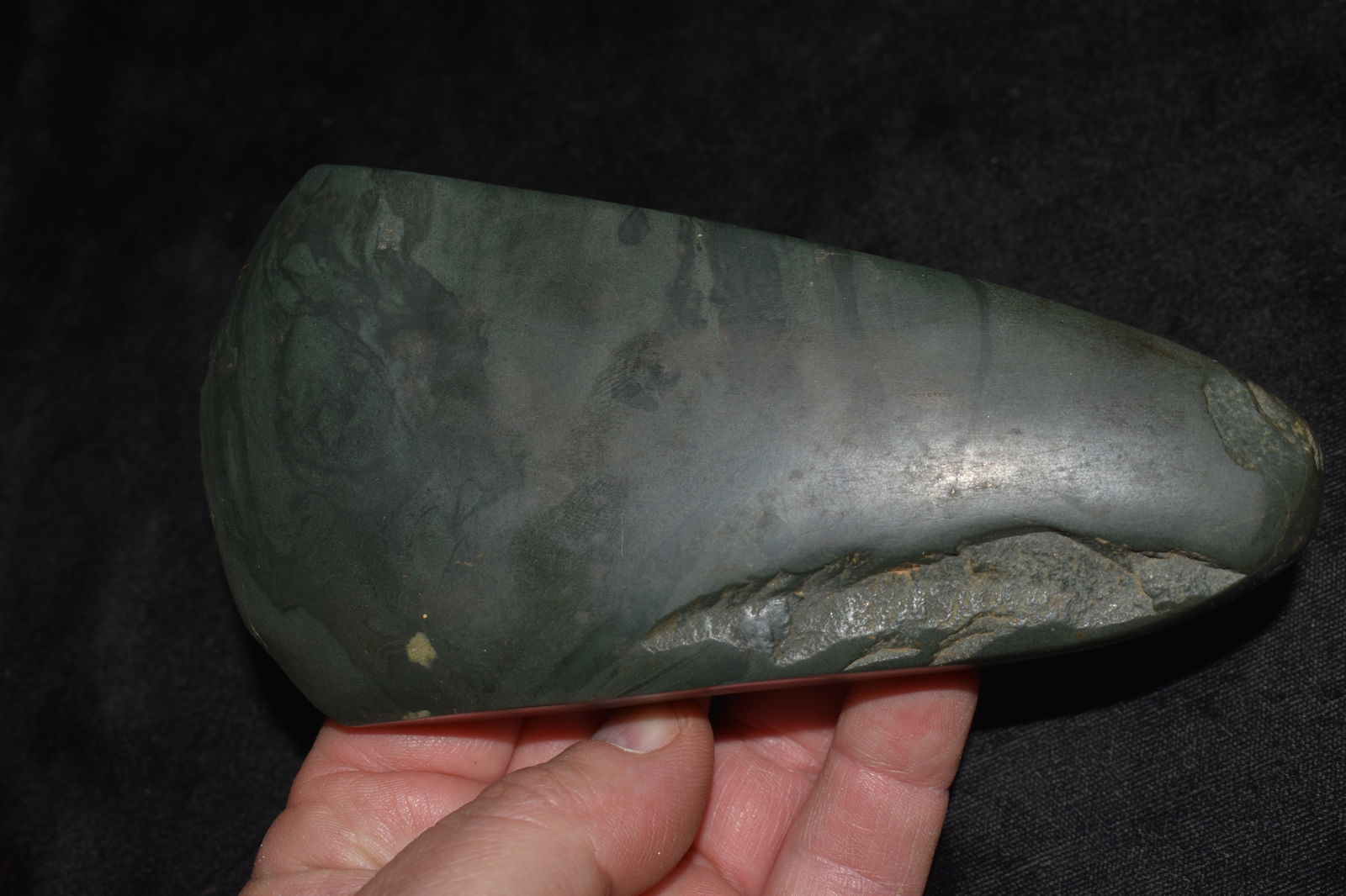 6" Pre-Columbian Highly Polished Jade Celt (1 of 8)