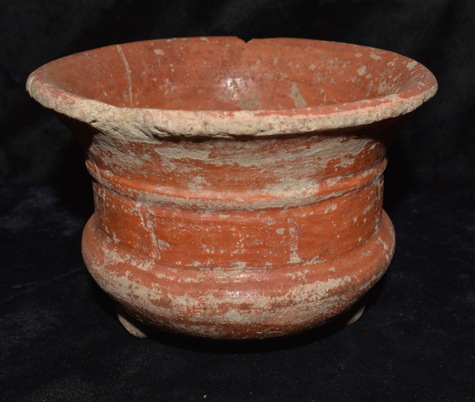 Pre-Columbian Mayan Tripod Pottery Vessel 300 BC Positive Oxygen Plumbate (1 of 7)