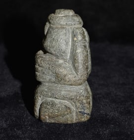 Pre-Columbian Mayan Stone Idol - 3"