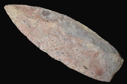 4 1/2" Colorful Marshal Chert Sedalia found by Allen Cornwall in Benton County, Missouri