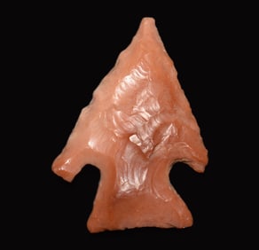 1 1/8" Colorful Palmer Arrowhead found in Benton County, Missouri by Allen Cornwall