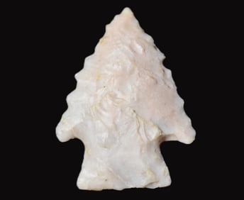 1 1/16" Colorful Palmer Arrowhead found in Benton County, Missouri by Allen Cornwall