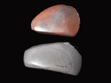 2 Hematite Celts found in Pettis County, Missouri - 2 1/4 to 2 1/2"