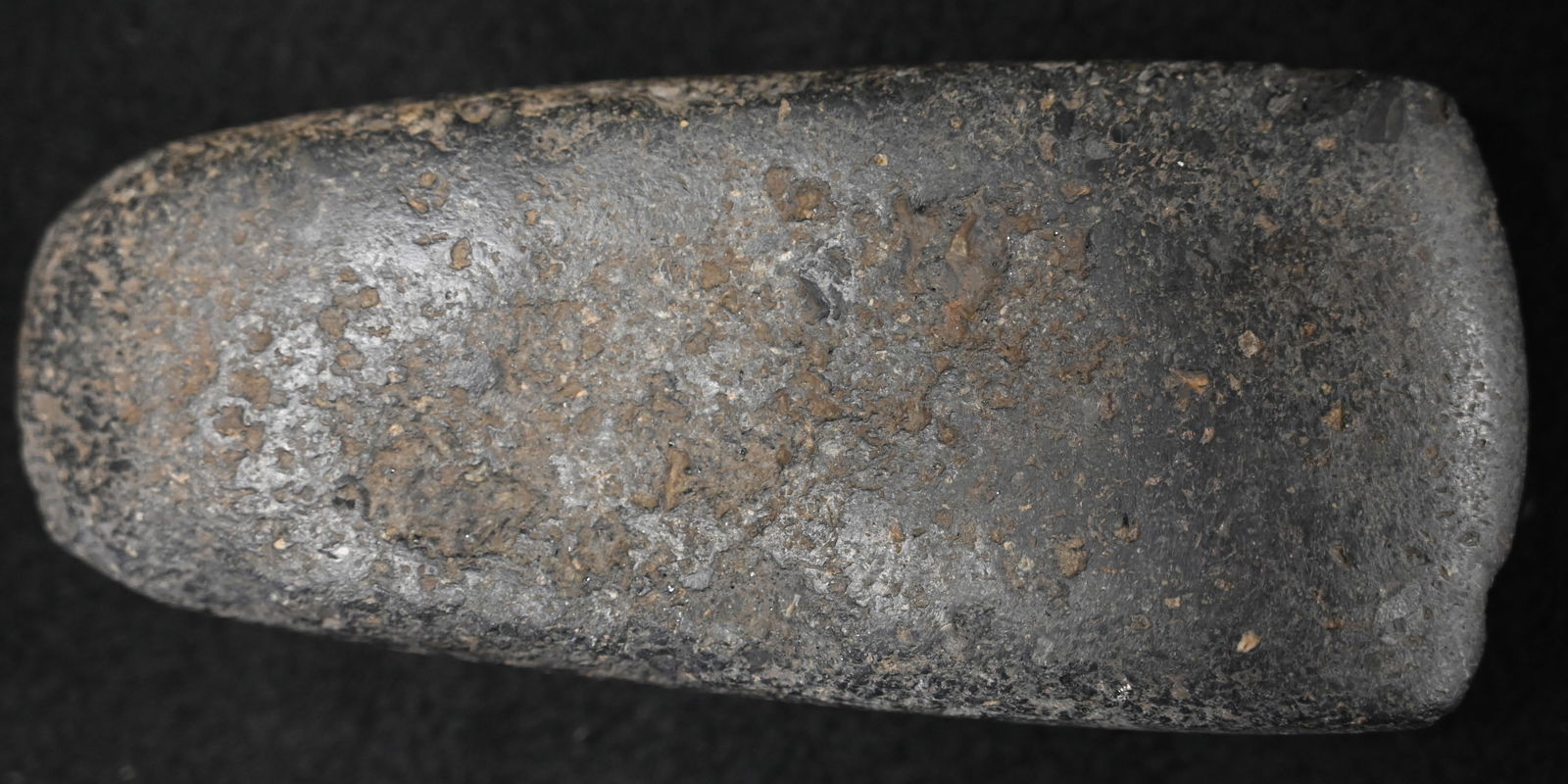 5 1/2" Black Granite Celt Found in Wabash Co. Indiana. (1 of 8)