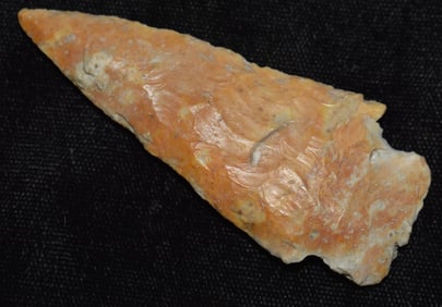 2 3/4" River Patinated Helton Arrowhead found in Lee County, Iowa by Gary Dinwiddie