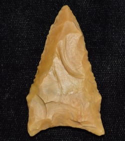 2 1/16" River Patinated Dalton found in Lee County, Iowa by Gary Dinwiddie