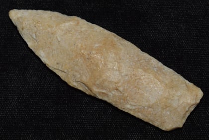 3 1/16" River Patinated Nebo Hill Arrowhead found in Lee County, Iowa