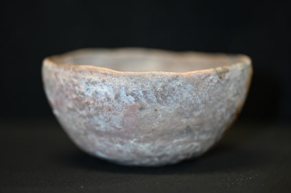 2 3/4" Pre Historic Hohokam Plain Ware Pottery Olla Broken and Mended. 5 3/4" Wide Native American