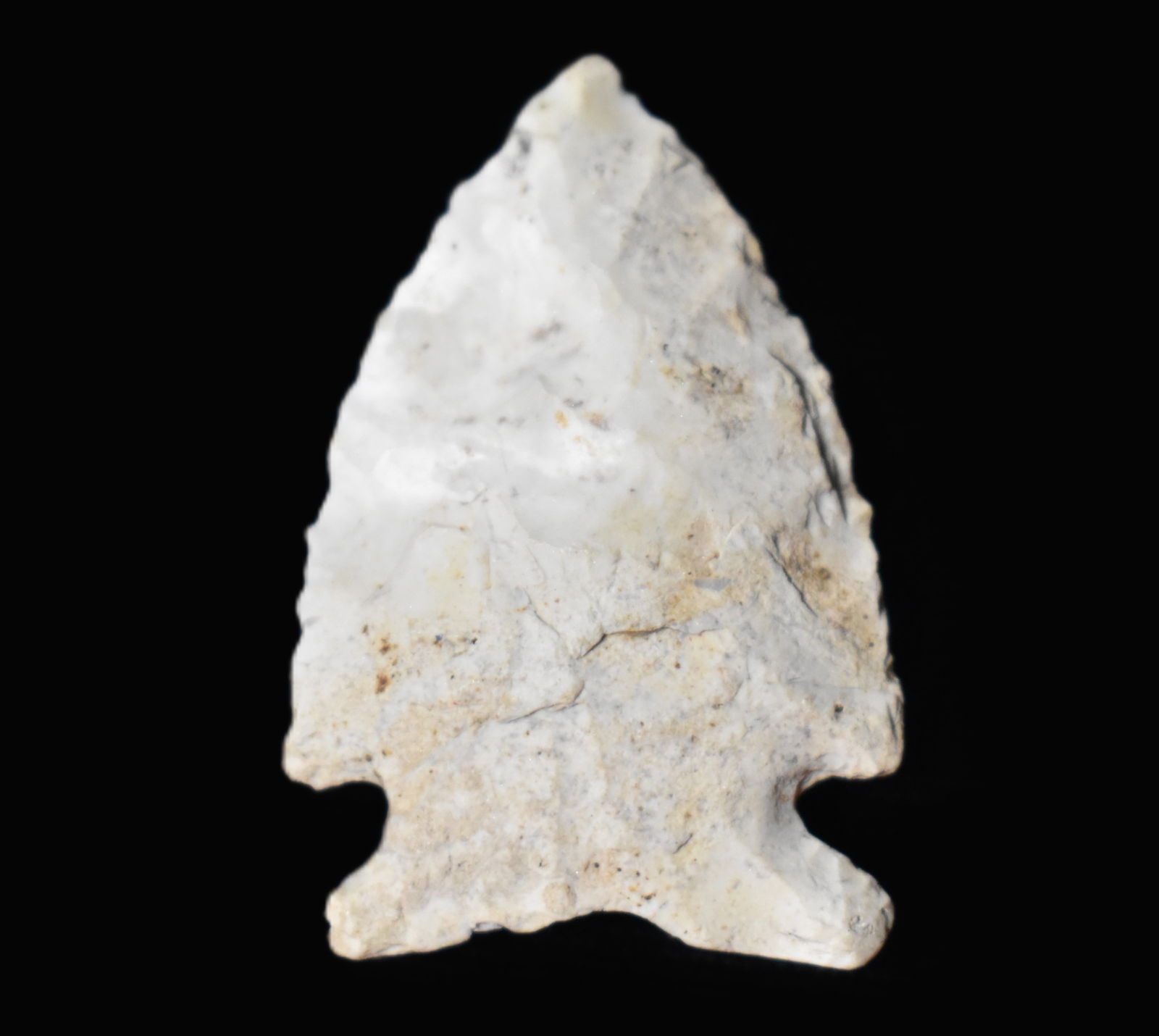 1 1/2" Neuberger Arrowhead found in Vermillion County, Illinois (1 of 7)