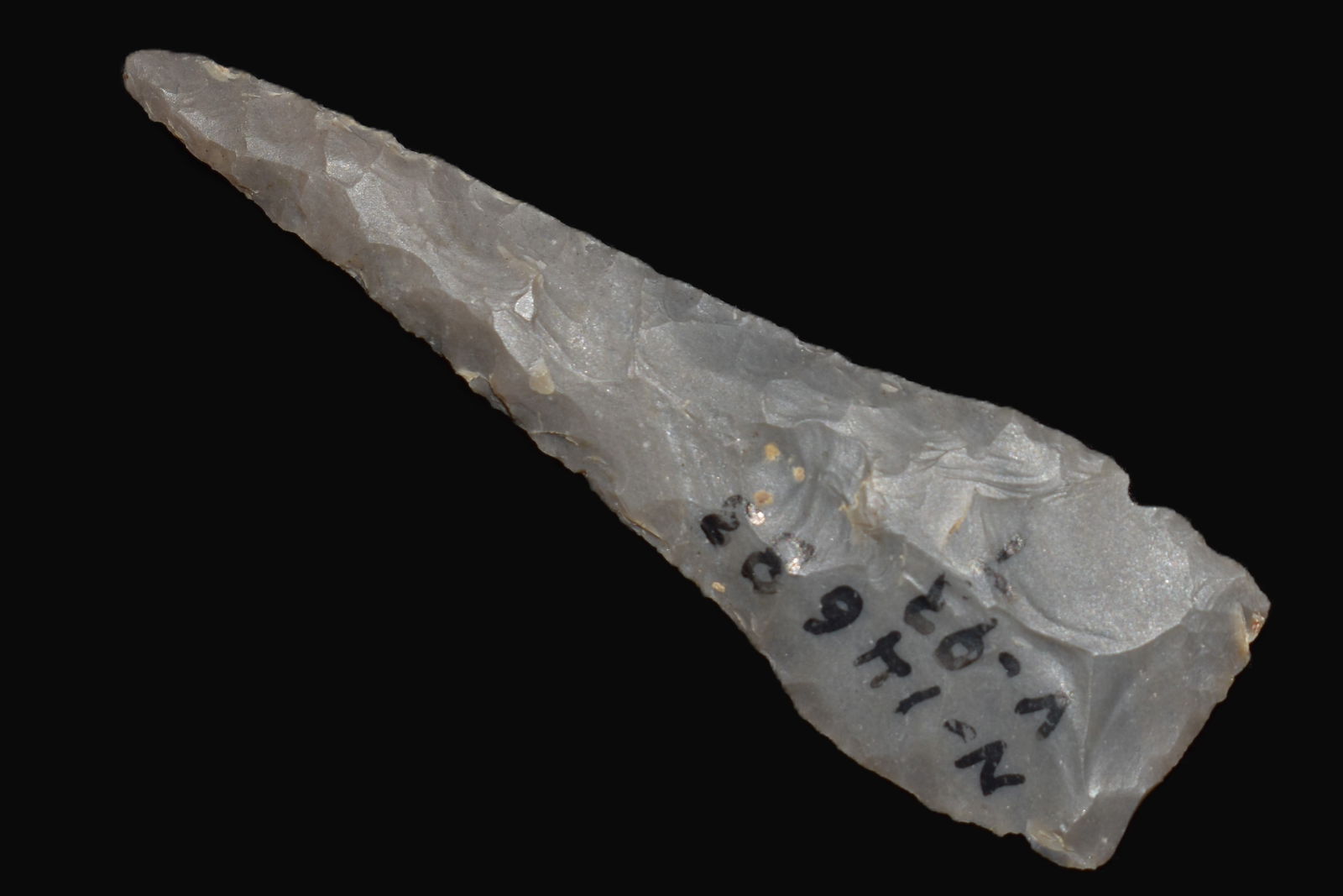 2 1/8" Finely Made Jack's Reef Pentagonal Arrowhead found in Vermillion County, Illinois (1 of 7)