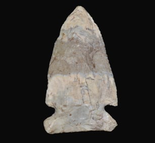 2 3/8" Indiana Green Big Sandy Arrowhead found in Vermillion County, Illinois