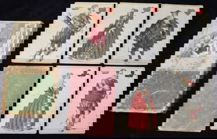 1807 Cotta Transformation Playing Cards 52/52 Old Tubingen Wallenstein Almanach
