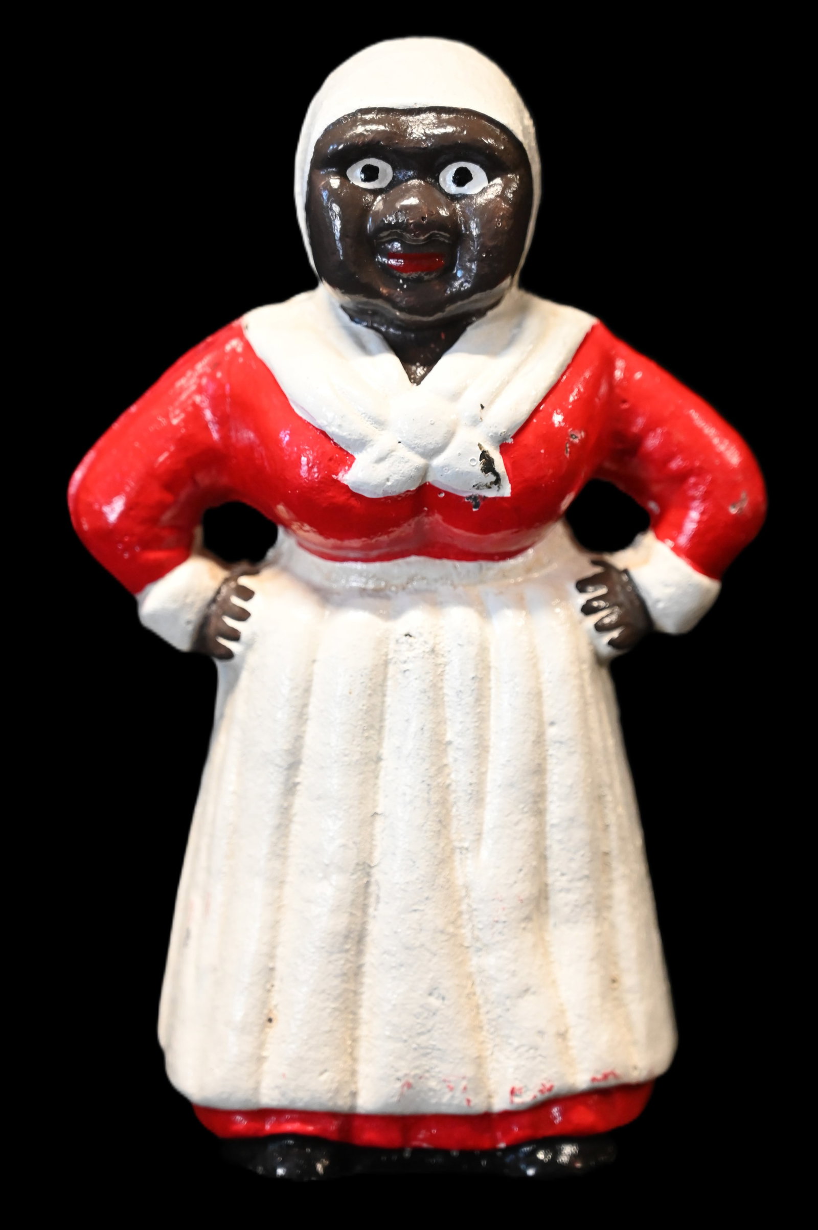 Cast Iron Aunt Jemima Coin Bank 7 3/4" Tall Circa late 1800's- early 1900's.: Cast Iron Aunt Jemima Coin Bank 7 3/4" Tall Circa late 1800's- early 1900's.