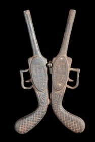 The American Bulldog Gun Shaped Cast Iron Bootjack.