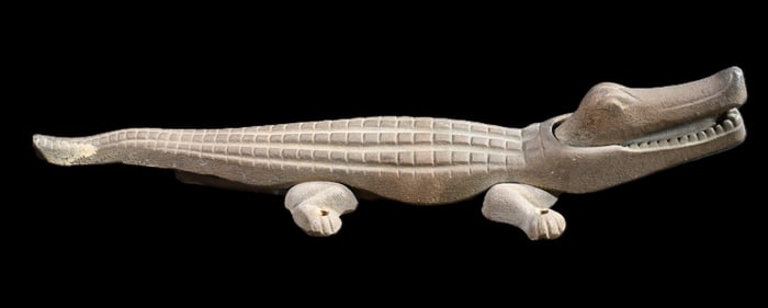 Brass Crocodile Nutcracker Early to Mid-20th Century.