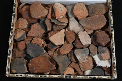Cigar Box Full of Damaged Pottery Found in St. Louis Co. Missouri.