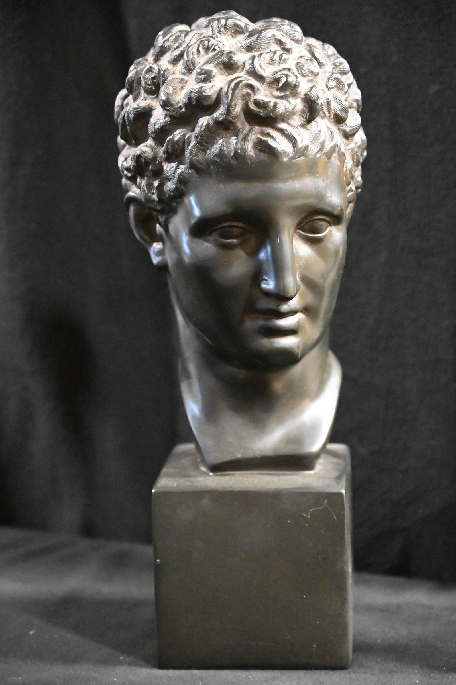Vintage Hermes Greek God Bust by Austin Productions 1960's.: Hermes was the messenger of the gods, and also associated with shepherds, merchants, travelers, and thieves. 17" tall and in great condition.