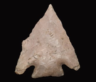 1 5/8" Finely Made Afton Corner Notch Arrowhead found in Pulaski County, Missouri