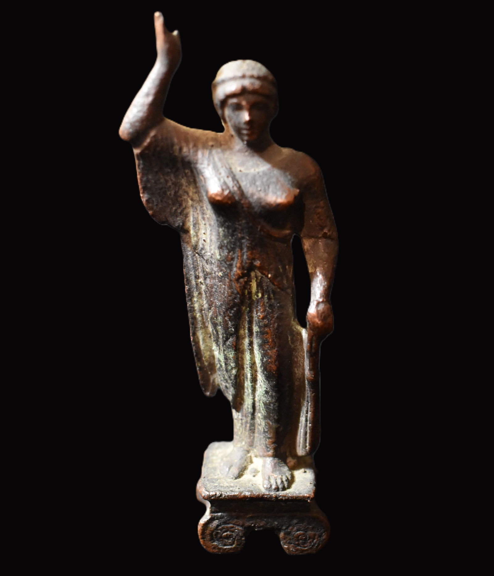Bronze Votive Statue Dedicated to Athena 500-475 BC (1 of 8)