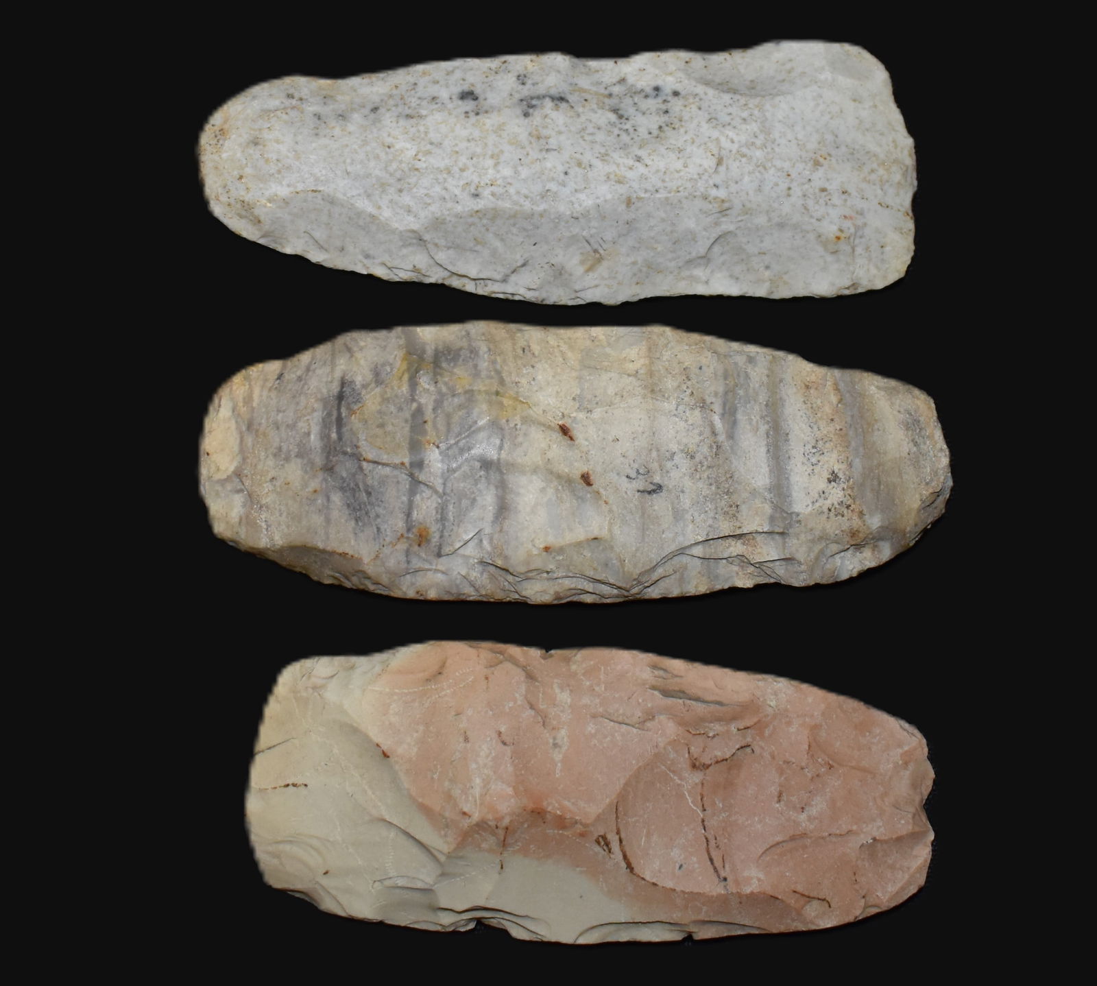 3 Chert Celts or Diggers found in Pulaski County, Missouri by Tony Rickerson (1 of 12)