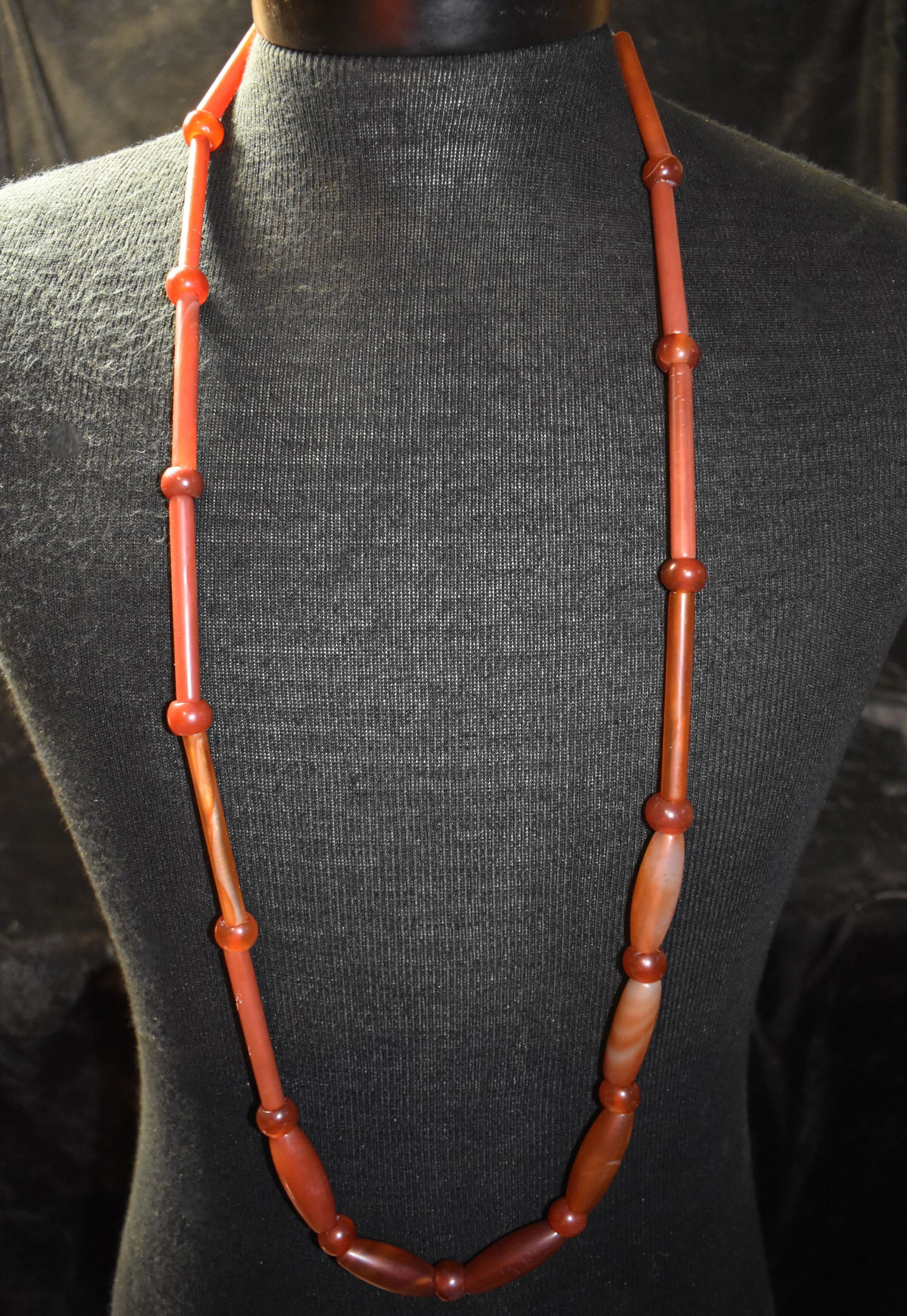 40" Strand of Chinese Agate Neolithic Beads found in North East China (1 of 4)