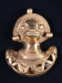 2 1/4" Tairona Alloy Effigy Pendant