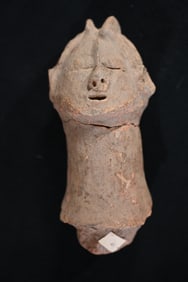 1000 to 1500 CE Ancient African Bura Asinda Terracotta Grave Marker found in Niger or Burkina Faso