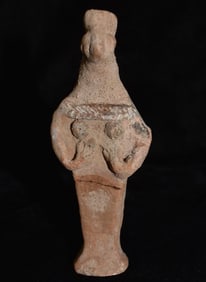 Canaanite Terracotta Figurine of Fertility Goddess - 1600 BCE and 600 BCE