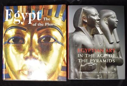 Egyptian Art in the Age of the Pyramids & Egypt The World of the Pharaohs - 1999 Large Hardbacks