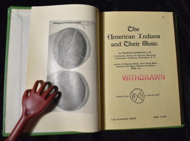 1926 The American Indians and Their Music by Frances Densmore - 1st Edition