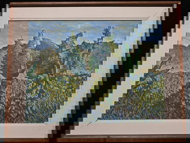 "Platanos En El Rio" Painting by Ernesto Mejia Caceres