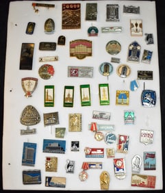 Vintage Collection of Soviet Era Russian Pins or Brooch's - Soviet Memorabilia