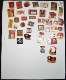 Vintage Collection of Soviet Era Russian Pins or Brooch's - Soviet Memorabilia